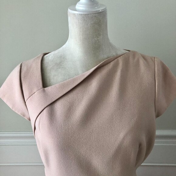 LK Bennett Blush Pink Sisi Sheath Dress 12 - Picture 6 of 7